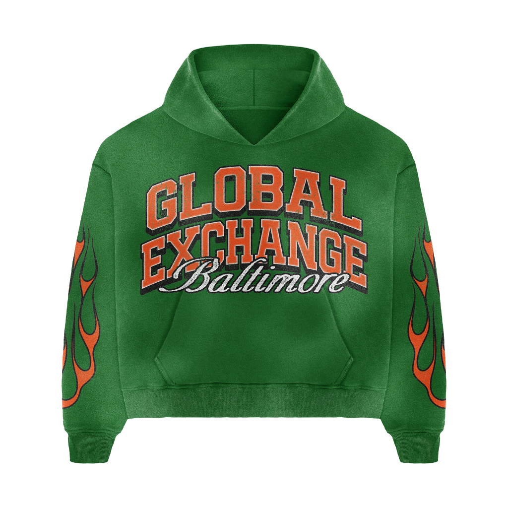 G.E.B GREEN HOODIE (PRE-ORDER)