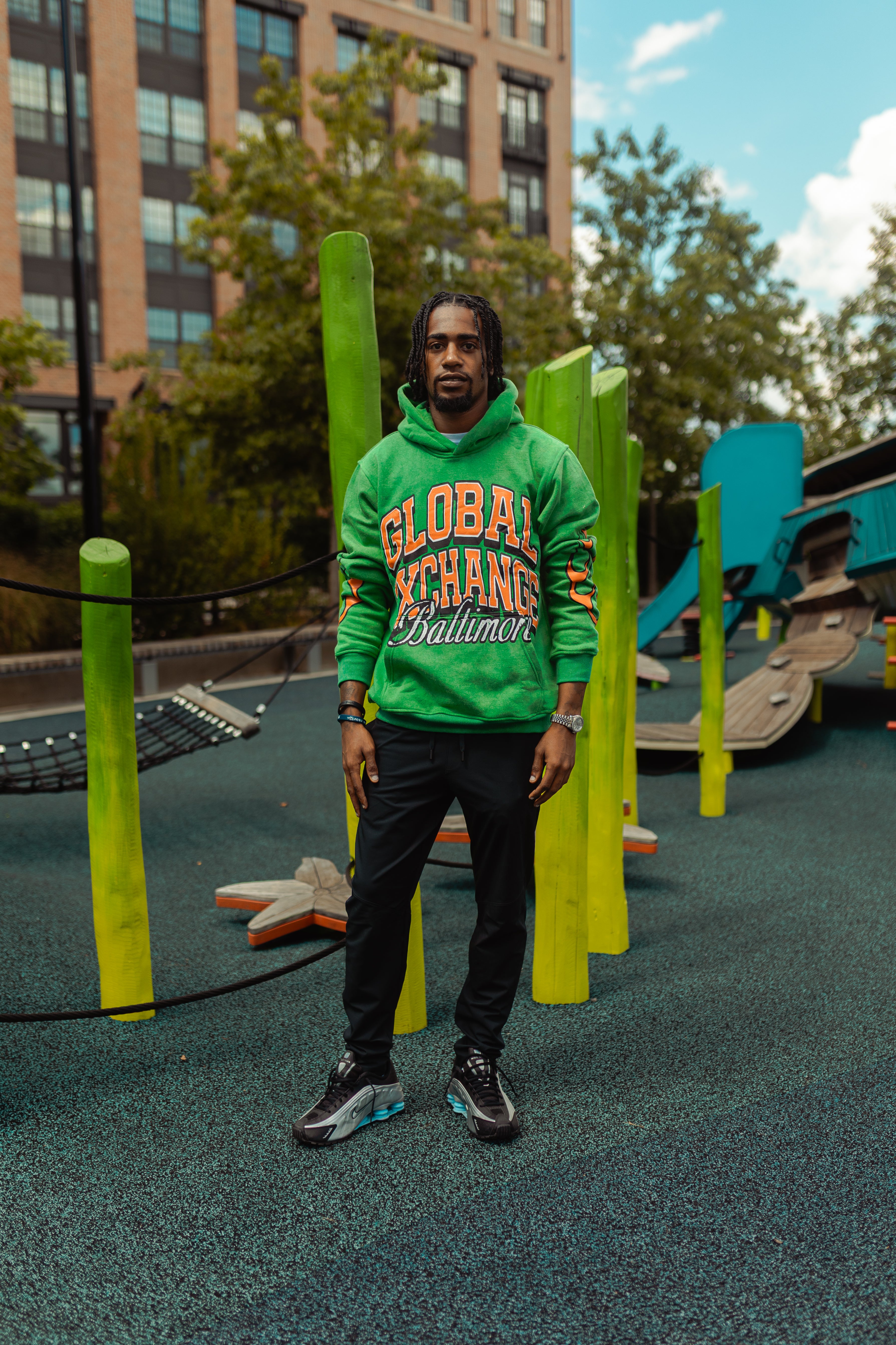 G.E.B GREEN HOODIE (PRE-ORDER)